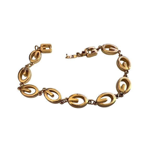 Givenchy G Link Gold Plate Bracelet - Picture 2 of 16